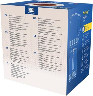 Електричний чайник Russell Hobbs Hanley Retro Jasmine 1.7л, 2400W, нержавіюча сталь, кремово-білий, вінтажний дизайн