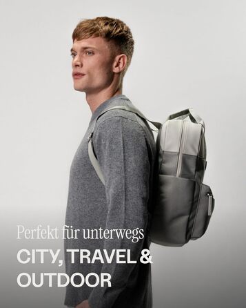 Kapten & Son Bergen Rucksack | Backpack for Women & Men | Daypack | Carry-on Backpack, Daypack | Water-resistant (Medium 11 L, Muted Sage)