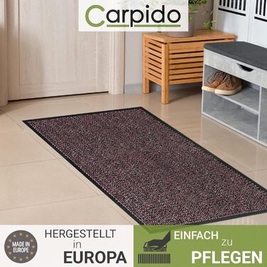 Килимок для дому Carpido 40x60 см - швидковисихаючий, антиковзаючий, для входу, антрацит