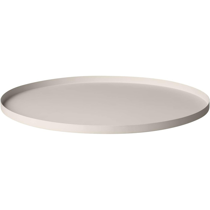 Blomus Tray -Peasy- Stainless Steel Serving Tray | Decorative Round Tray with Rim ⌀ 30cm (S, Moonbeam)
