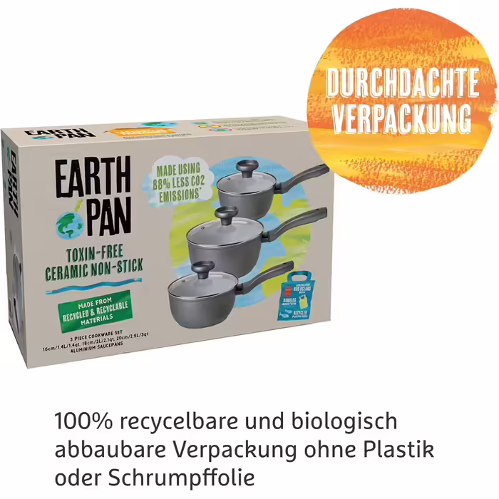 Суповий каструля Prestige Earth Pan 28 см, 7,5 л, індукція, антипригарна кераміка, екологічна, безпечна, для посудомийки, зручні ручки