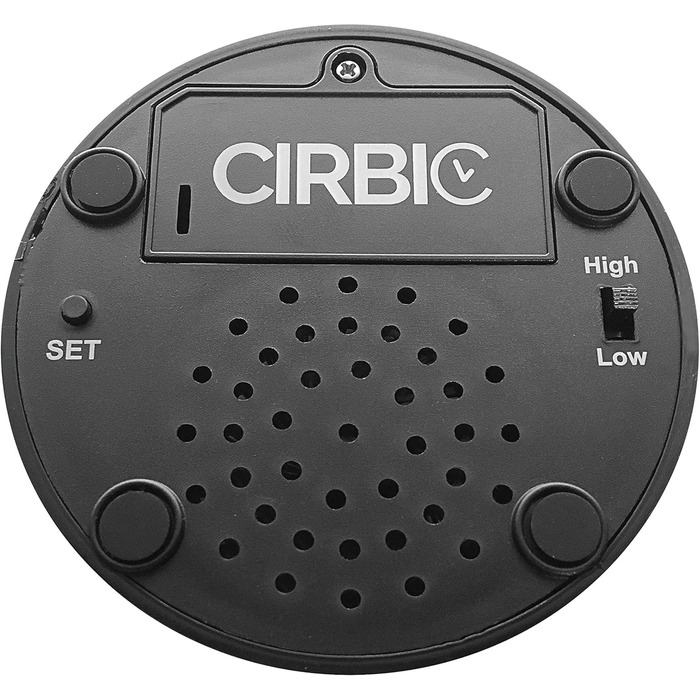 Cirbic Large Talking Clock for Blinds - Announces Time, Date, and Day of the Week. Perfect for the Visually Impaired, Elderly, and Hearing Aid Users (white)