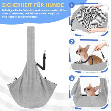 Сумка-переноска для собак SlowTon, сіра, для собак вагою 2,7-5,4 кг