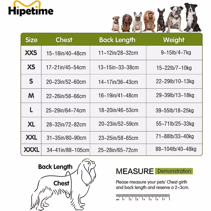 Hipetime XS Red Dog Recovery Suit