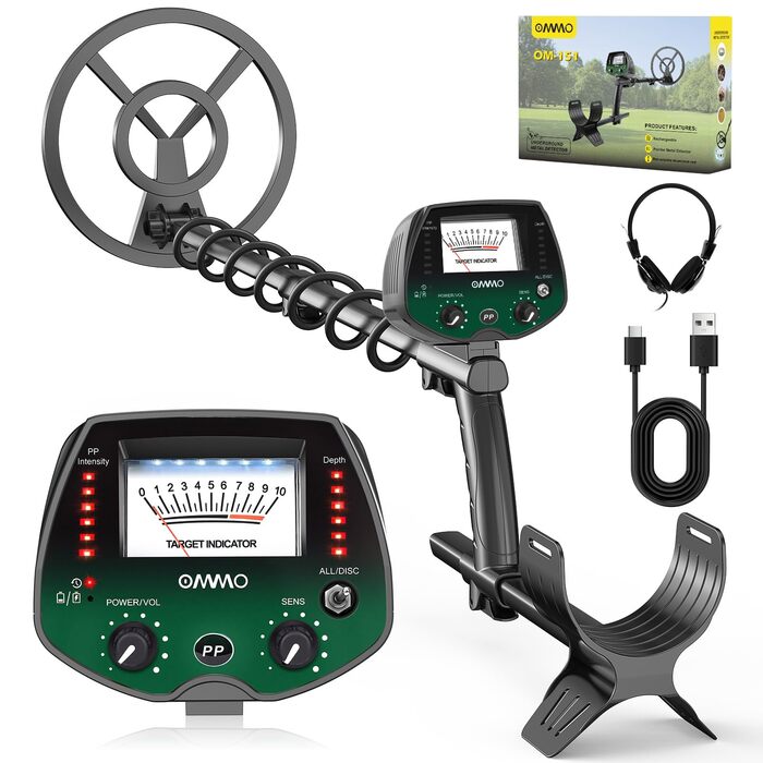 Металодетектор OMMO Pro для дорослих та дітей, USB, водонепроникний, 3 режими, преміум-якість