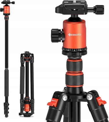 Штатив-трипод для фотографії Geekoto AT24Pro Dreamer, складаний, алюмінієвий, 3в1