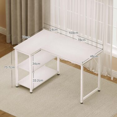 Ігровий стіл Coleshome, кутовий, з обертовим відсіком, 100x70 см, білий