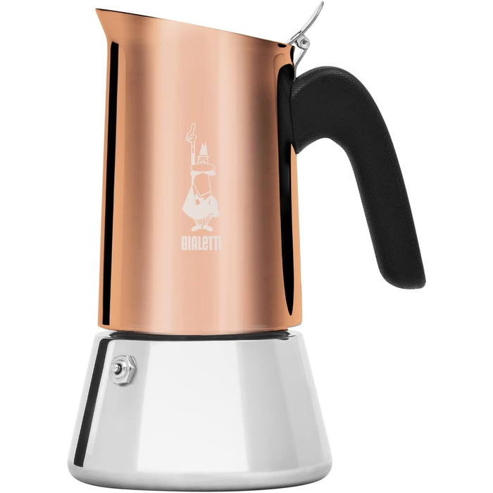 Еспресо-машина Bialetti Venus Induction - нержавіюча сталь, 6 чашок, бронзовий колір