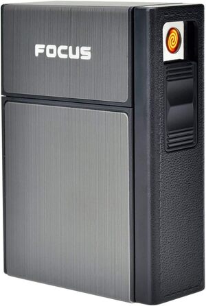 Алюмінієве 2-в-1 етикетниця з запальничкою, електронна, елегантний дизайн