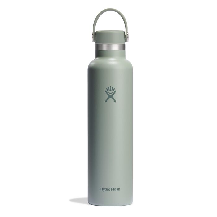 Термос-пляшка Hydro Flask Standard Flex Cap 710 мл — сталева ізольована пляшка для напоїв, герметична, колір Agave