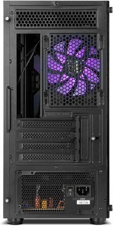 Комп'ютерний корпус INFINITITY ZETA NOX COOLBAY RX - NXCBAYRX, ATX/Micro ATX, USB 3.0, металева сітка, підтримка 3 вентиляторів, 4 HDD, відеокарта до 370 мм, чорний