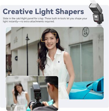 Спалах Godox V480 O TTL для Olympus та Panasonic: LED-лампа, X Wireless, GN50, HSS 1/8000s, Touchscreen