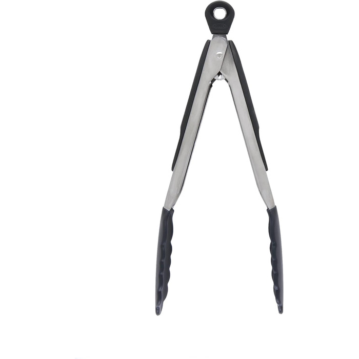 OXO Good Grips Grillzange: Жаростійкі щипці для гриля з нержавіючої сталі з силіконовими насадками, 23 см