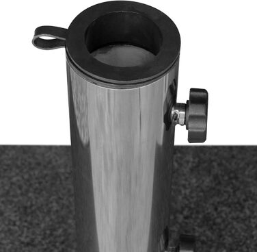 Andora Umbrella Stand, Granite, 25 kg, Dark Grey, Balcony Stand, Max 48mm Stem