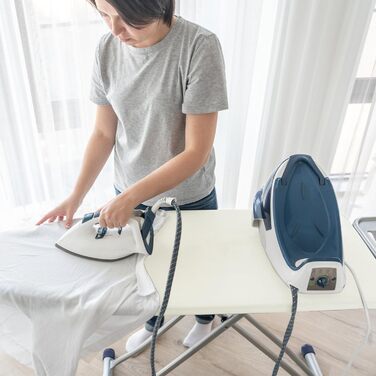 Чохол для прасувальної дошки з бавовни, еластичний, для парогенераторів, 120-125x40-46 см (слонова кістка)