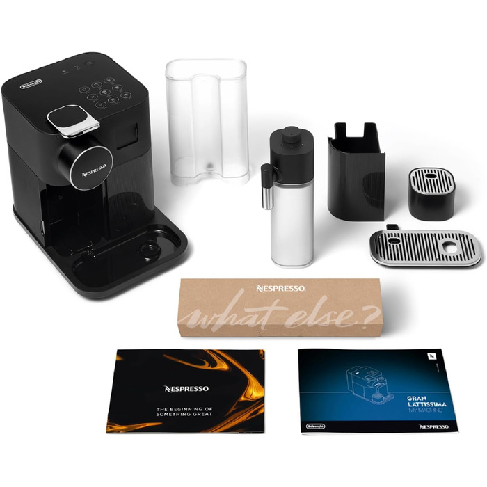 Nespresso De'Longhi Gran Lattissima EN650.B Coffee Capsule Machine with Automatic Milk System, 9 Direct Select Buttons, 1 L Water Tank, 25 Sec. Heating Time, 19 bar Pump Pressure, Auto Shut-Off, Black. Previous Model