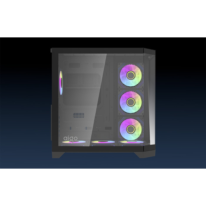 Корпус для ПК DarkFlash FT418 Pro ATX Midi Tower, 7 aRGB вентиляторів