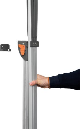 Настінний сушильник для білизни Juwel Twist 140 (13,7 м), для великих речей та постільної білизни, регулювання до 120 см