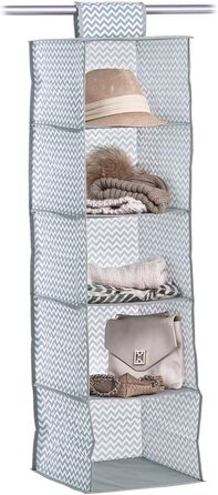 Органайзер для зберігання Zeller 14614 з 8 кишеньками, флізелін, тканина, 18 x 30 x 105 см