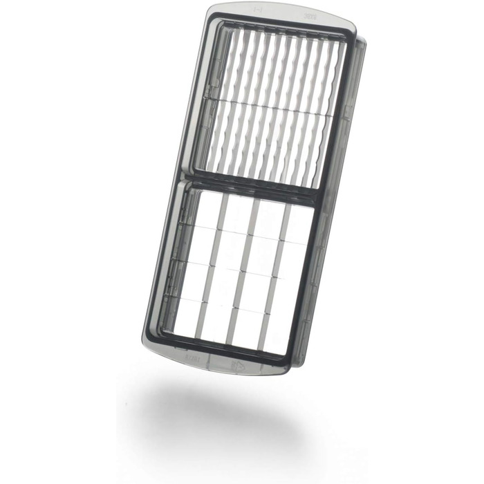 Набір для нарізки овочів Genius Nicer Dicer Plus (12 частин) - нарізник для овочів, цибулі, картоплі фрі, фруктів, універсальний нарізник, подрібнювач, шатківниця, для зберігання, срібний/чорний