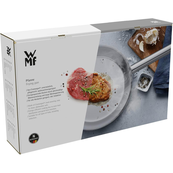 Сковорода WMF Gourmet Plus 28 см, нержавіюча сталь, індукція, матова, для всіх плит, духовка до 250°C