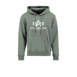Чоловіча базова толстовка-худі Alpha Industries Basic Hoody, колір Vintage Green, розмір L