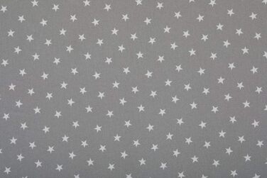 Подушка-вкладиш для дитячого стільчика IKEA Antilop 37x36x24 см, сіра з білими зірками, м'яке сидіння для високого стільця