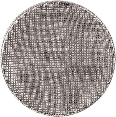 Підставка для мила WENKO Rivara, керамічна мильниця для мила, Ø 10 x 2,5 см, срібна