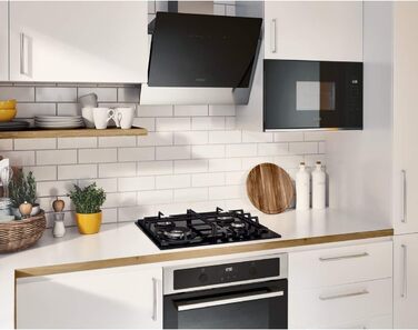 Вбудована мікрохвильова піч Zanussi ZMSN5SX, 800 Вт, 17 л, чорний/нержавіюча сталь