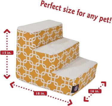 Трап для домашніх тварин Majestic Pet 3-ступенева, блакитно-бірюзова, з візерунком ланцюга, для котів та собак