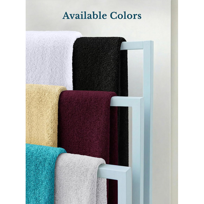 Набір банних рушників Utopia Towels, сріблясті, 100% бавовна, преміум якість 600 г/м², гігроскопічні та м'які, 4 шт.