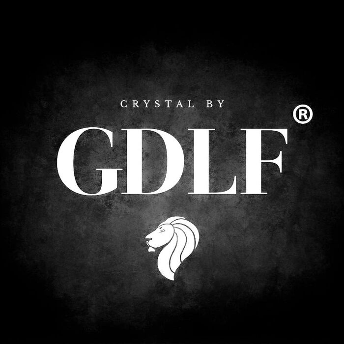 GDLF® Gin Glass Set made of high-quality crystal - Handcrafted - 2 Gin Tonic glasses & double-sided bar measure Black, Aperol spritz glasses, cocktail glasses, Made in Italy