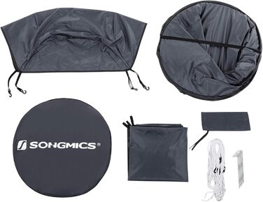 SONGMICS Pop-Up Privacy Tent - Outdoor Shower & Toilet Tent for Camping, Fishing, Beach - Portable Changing Room with Carry Bag
