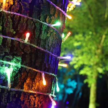 Світлодіодна гірлянда YOSION на батарейках, 100 LED, різнокольорова, для ялинки, саду, вечірки, декор для дому та вулиці