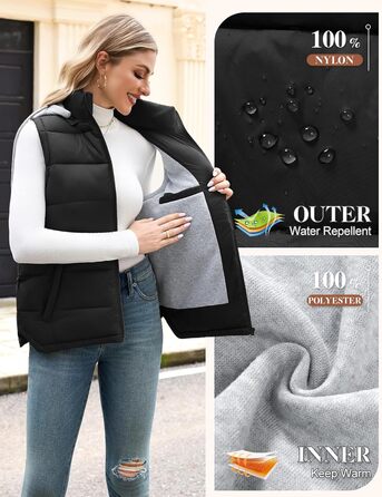 Чоловіча степкова жилетка Vancavoo з капюшоном, чорна, розмір S | З капюшоном, тепла, для відпочинку