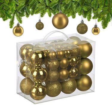 Relaxdays Set of 50 Christmas Baubles