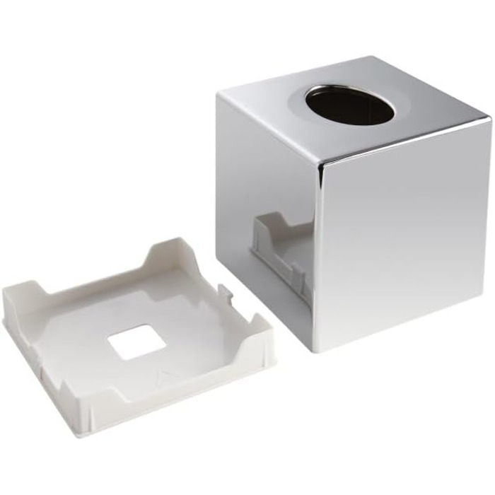 Кришка для серветок Corby прямокутної форми (Devon / TBC0002) хром (срібло, куб)