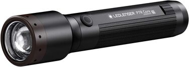 Ledlenser Headlamp, Black & 502178 P5R Core, LED Flashlight, 500 Lumens, Beam Distance 250 Meters, Constant Light, Runtime 25 Hours, Focusable, Waterproof, 1 pc. P7R Core Bundle with Flashlight P5R
