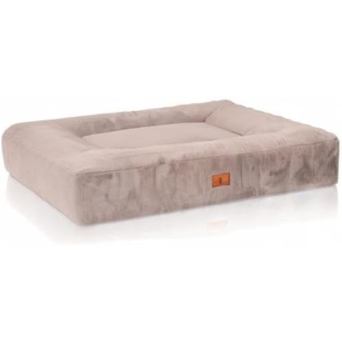 Ортопедичне ліжко для собак Knuffelwuff Midland M-L, 80 x 60 см, сірого кольору - м'яке ліжко для собак великих, середніх та маленьких порід, миється