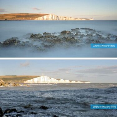 Набір ND фільтрів REYGEAK для GoPro Hero 12/11/10/9 Black: CPL, ND8, ND16, ND32, ND64, ND1000. Фільтри нейтральної щільності та поляризаційний фільтр для екшн-камери GoPro.