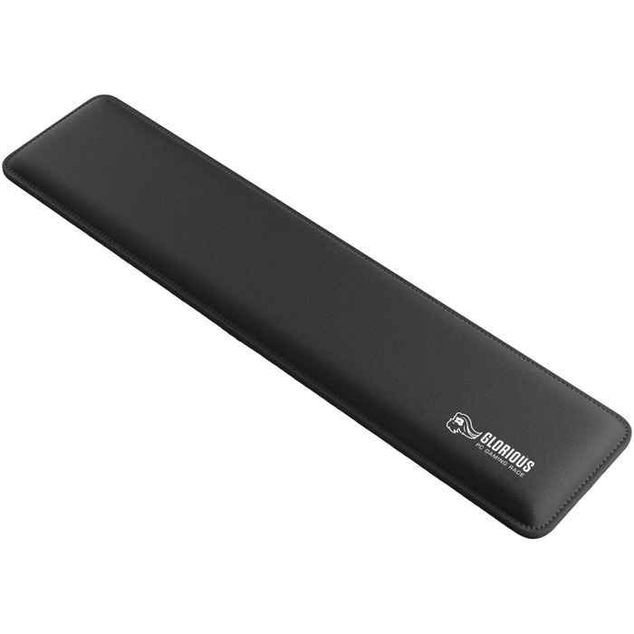 Підставка під зап'ястя для клавіатури Glorious Gaming Padded Keyboard Wrist Rest (Full Size, 17 мм) — м'яка тканинна основа, протиковзний гумовий низ, чорна, 440 x 100 x 17 мм