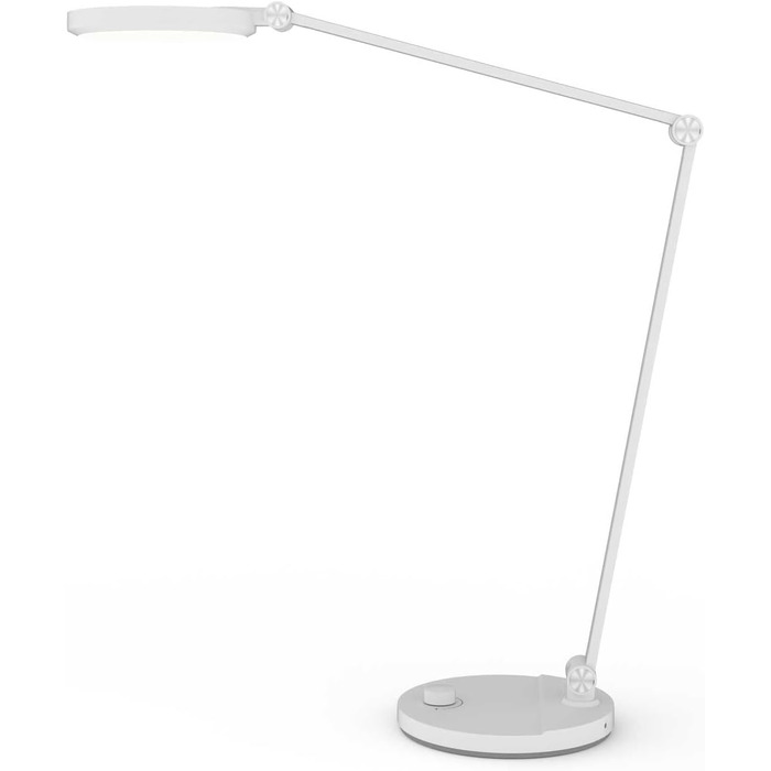 LED настільна лампа FeinTech LTL00121 з регулюванням яскравості та поворотним вимикачем (білий)