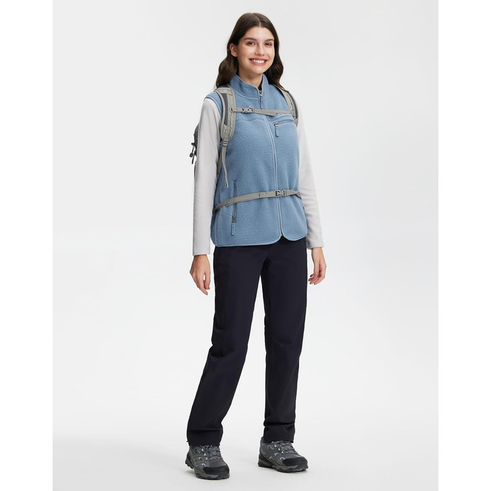 Тепла флісова куртка Pioneer Camp для жінок з капюшоном та блискавкою, Teal Blue, XL