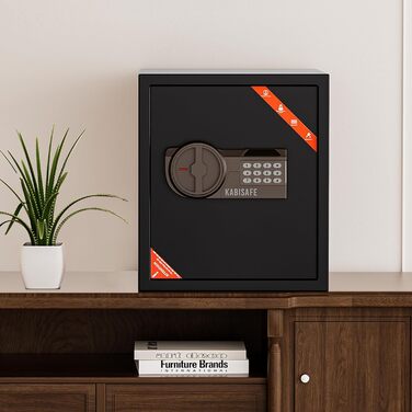 KABISAFE 45L - сейф для дому з електронним замком, світлом та ключем, 45 літрів