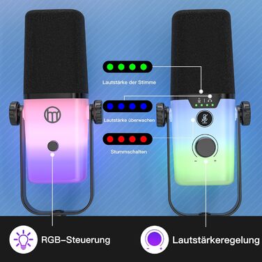 USB-мікрофон Zealsound для ПК з кріпленням – мікрофон конденсаторний 192kHz з шумозаглушенням, кнопкою вимкнення мікрофона та USB-C адаптером для Mac, стрімінгу, подкастів, співу, ASMR, YouTube