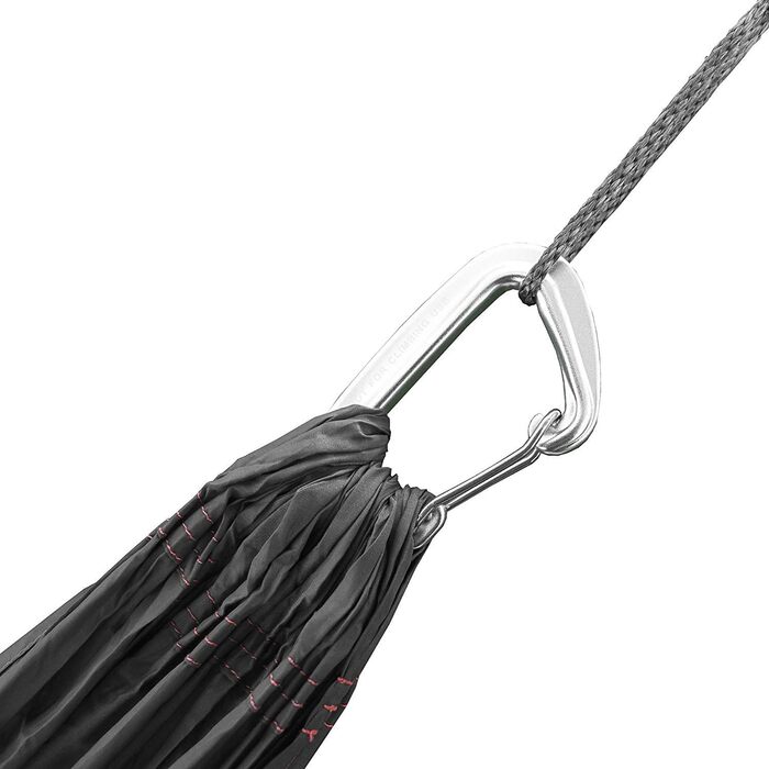 Гамак Outdoor Vitals Ultraleichte (Антрацит, Single Plus) з кріпленнями: Whoopie Sling, ременями для дерев та сумкою