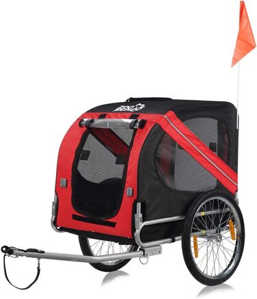 Причіп для велосипеда Zoomundo для собак, зелений/чорний - срібна рама