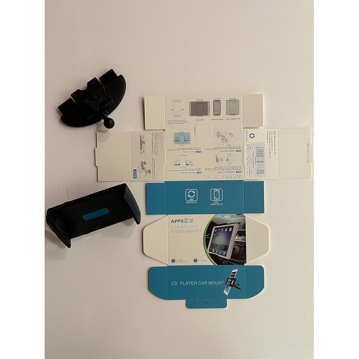 Утримувач для планшета в автомобіль APPS2Car, 360° обертання, сумісний з iPad Pro/Air/Mini та іншими планшетами 7.9-11 дюймів