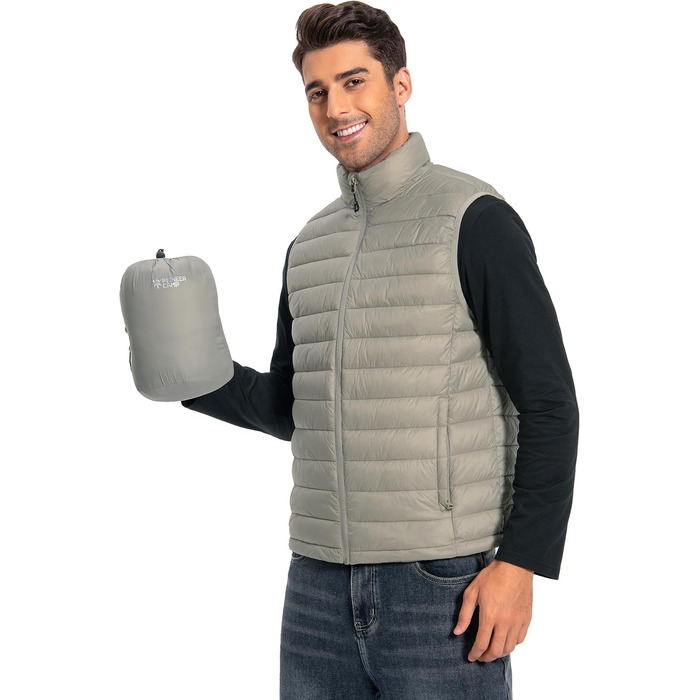 Чоловіча тепла жилетка Pioneer Camp – водонепроникна, компактна, з підкладкою – для активного відпочинку, повсякденного носіння, роботи, спорту та подорожей, хакі, розмір S