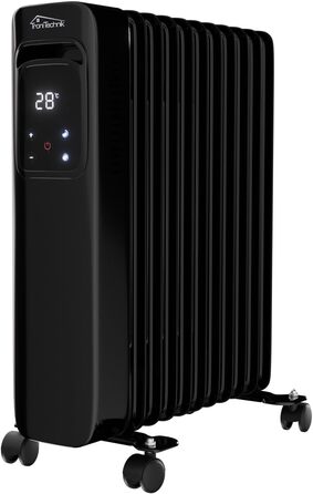 Масляний радіатор Tronitechnik® TT-OR 311 - чорний, 2500 Вт, 11 ребер, 3 режими, термостат, захист від перегріву